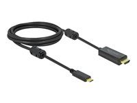 Kabel video/audio - USB-C s piny (male) do HDMI s piny (male) - 2 m - černá - podporuje 4K, aktivní