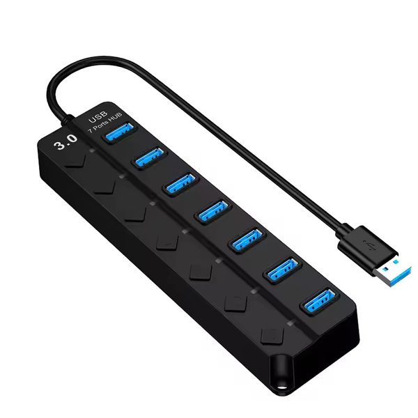 MEGATECH, 7x USB (3) Hub, USB-A, vypínač