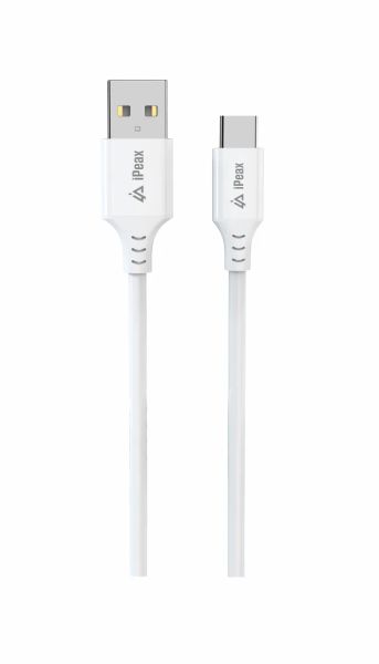 Kabel iPEAX 90010117 USB/USB-C 1,5 m bílý