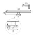 Světlo nad zrcadlo KANLUX 34935 12W-NW-C Astim
