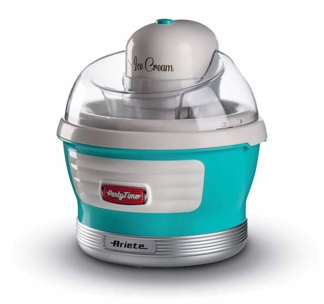 Ariete Party Time Ice Cream Maker 643/01, modrý