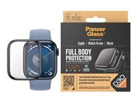 PanzerGlass ochranný kryt Apple Watch 9/8/7 41mm s D3O technologií - černý rámeček