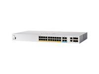 Cisco Business 350 Series CBS350-24MGP-4X - Přepínač - L3 - řízený - 20 x 10/100/1000 (PoE+) + 4 x 2.5GBase-T (PoE+) + 2 x 10 Gigabit SFP+ + 2 x kombinovaný 10GBase-T - Lze montovat do rozvaděče - PoE+ (375 W) - repasováno