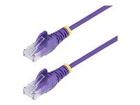 25cm Purple Slim CAT6 Ethernet Cable - N6PAT25CMPLS