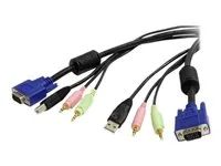 10 ft 4-in-1 USB VGA KVM Cable w/Audio - USBVGA4N1A10