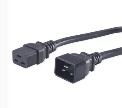 PremiumCord Kabel síťový prodlužovací  230V 16A 1,5m, konektory IEC 320 C19 - IEC 320 C20