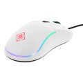 DELTACO GAM-085-W GAMING, Myš, USB, bílá