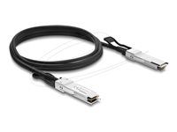 Delock - Kabel 40Gbase pro prímé pripojení - QSFP+ (M) do QSFP+ (M) - 3 m - 4.5 mm - diaxiální - IEEE 802.3ba - pasivní - cerná