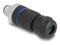 M12 Connector A-coded 4 pin male for mou