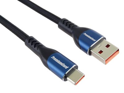 PremiumCord SuperFast 5A USB-C - USB-A 2.0, 0,5m
