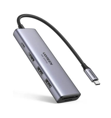 UGREEN USB-C Hub na HDMI, 2x USB 3.0 A, SD/TF a PD