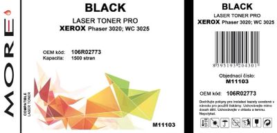 ARMOR MORE toner kompatibilní s Xerox 106R02773, 1500str,černá/black