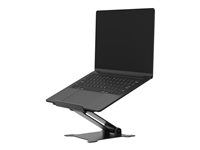 Stojan - skládací - pro notebook (počítač) - hliník - černá - velikost obrazovky: 11"-15"