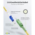 Optický kabel LC-SC/APC Simplex OS2 (9/125) 15m