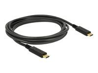 USB kabel - USB-C (M) do USB-C (M) - USB 3.1 Gen 1 - 3 A - 2 m - černá