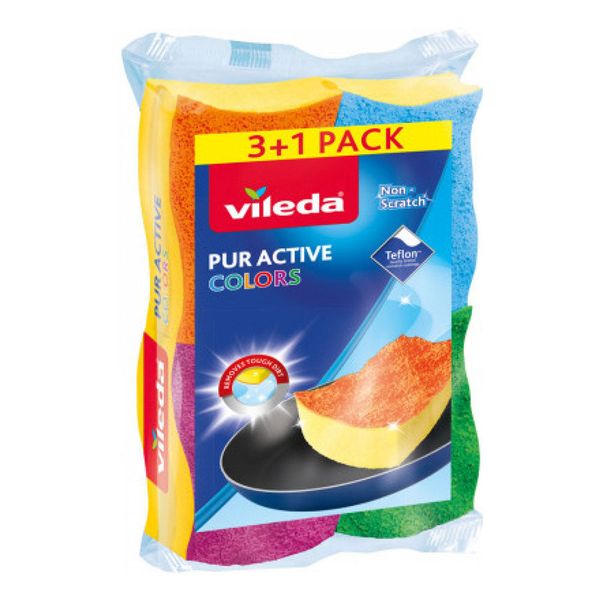 Houba VILEDA Pur Active Colors 3+1ks 169492