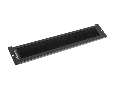 19" Volně stojící (FF01 s lcd panelem) kabelový vstup kartáčový panel černý lanberg AK-1106-B