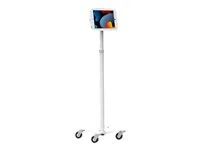 Compulocks iPad 10th-11th (A16) Gen Space Enclosure Medical Rolling Cart White - Vozík - pro tablet - mobilní kiosky - uzamykatelný - zdravotní - bílá - velikost obrazovky: 10.9" - pro Apple 10.9-inch iPad (10. generace)