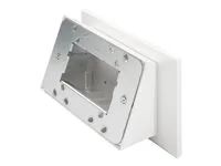 Montážní sada (angled mount, housing) - různé povrchy - pro dotyková obrazovka - plast - smooth white - přimontovatelný ke sklu, vestavěný do stěny, možná montáž na povrch - pro Crestron TSW-1070-MSMK-B-S, TSW-1070-MSMK-W-S; Touch Screen TSW-770-B-S, TSW-770-W-S