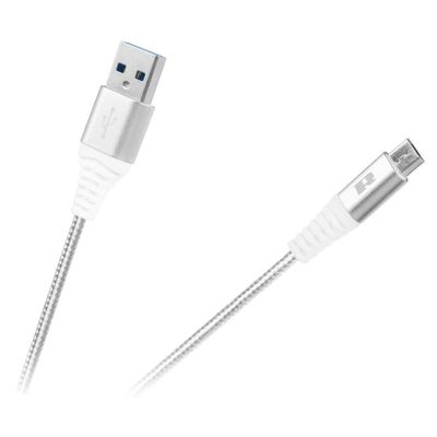 Kabel REBEL RB-6000-100-W USB/Micro USB 1m White