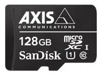 Paměťová karta flash (adaptér microSDXC na SD zahrnuto) - 128 GB - UHS-I U1 / Class10 - microSDXC - černá - pro AXIS D3110, M3085, M3086, M4308, M5075, P3818, Q1656, Q1715, Q1942, Q6100; P37 Series