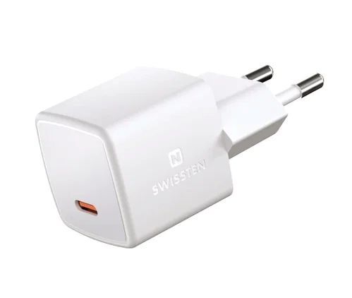 SWISSTEN MINI SÍŤOVÝ ADAPTÉR GaN USB-C 25W POWER D