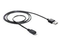 Kabel USB - Micro USB typ B (M) do USB (M) - USB 2.0 - 1 m - černá