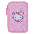 Trojpatrové pouzdro na tužky BAAGL Hello Kitty Sweet Leopard