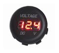 Panelové měřidlo DV34530 voltmetr 6-30V červený