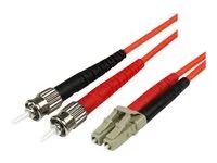 1m Multimode Fiber Patch Cable LC - ST - 50FIBLCST1