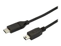 6 ft / 2m - M/M - USB 2.0 - Mini USB Cord - USB C to Mini B Cable - USB Type C to Mini USB (USB2CMB2M) - USB kabel - USB-C (M) do mini-USB typ B (M) - Thunderbolt 3 / USB 2.0 - 2 m - černá