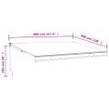 vidaXL Sklápěcí markýza Oranžová a hnědá s bílým rámem 4 × 3 m