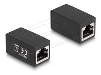 Adapter RJ45 jack to RJ45 jack Cat.6 bla