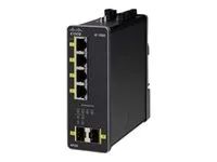 Přepínač - řízený - 4 x 10/100/1000 (PoE+) + 2 x 1000Base-X SFP (uplink) - lze montovat na konzolu DIN - PoE+