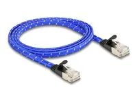 RJ45 flat network cable with braided coa