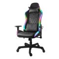 DELTACO GAM-080, RGB Herní židle černá