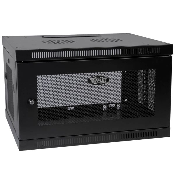 Skříň SmartRack 6U, Mini Rack, Š=600mm, Hl=550mm, hloubka pro přepínače, montáž na stěnu