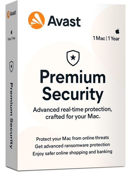 Renew AVAST Premium Security for Mac - 1 PC 1Y