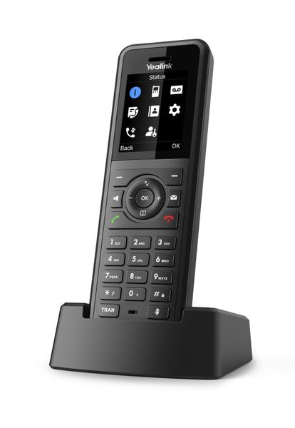 Yealink W57R SIP DECT odolná ručka, IP54, 1,8" bar.disp., 40 hodin hovoru, 575 h. poh.režim