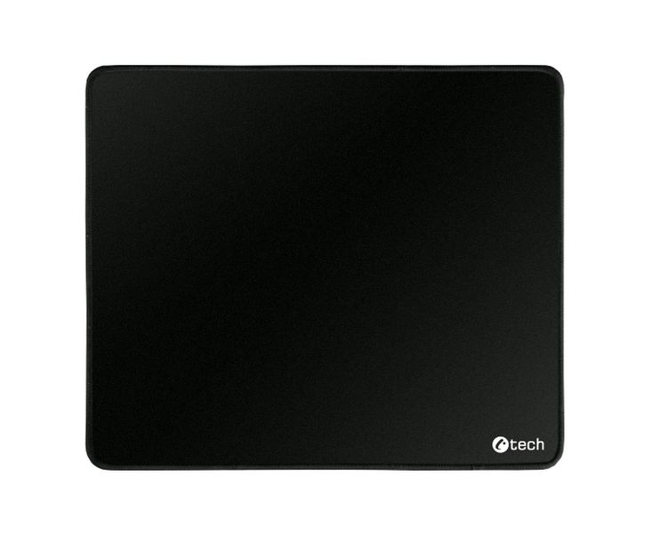 Podložka pod myš C-TECH MP-01, černá, 320x270x4mm, obšité okraje