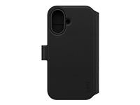 PanzerGlass černé knížkové pouzdro Apple iPhone 16 s MagSafe 2v1