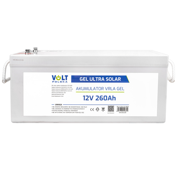 Baterie gelová 12V 260Ah V-PRO ULTRA SOLAR DEEP CYCLE
