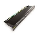 Patch panel 24port cat.5e STP black 606029