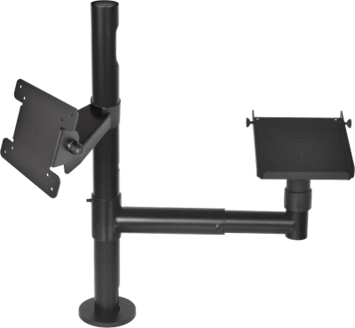 Virtuos Pole - Sestava - stojan 500 mm s prodluž. ramenem a držáky VESA a pokladní tiskárny