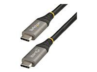 Thunderbolt 3 Compatible (USB31CCV1M) - USB kabel - USB-C (M) do USB-C (M) - USB 3.2 Gen 2 / DisplayPort 1.4 /Thunderbolt 3 - 1 m - podporuje 4K - šedá, černá