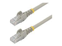 Startech 50cm CAT6 Ethernet Cable, 10 Gigabit Snagless RJ45 650MHz 100W PoE Patch Cord, CAT 6 10GbE UTP Network Cable w/Strain Relief, Grey, Wiring is UL Certified/TIA - Category 6 - 24AWG (N6PATC50CMGR) - Patch kabel - RJ-45 (M) do RJ-45 (M) - 50 cm - UTP - CAT 6 - provedení bez hrbolku - šedá