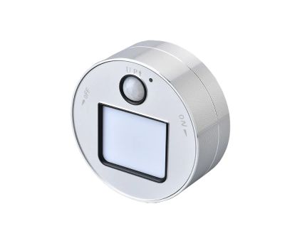 Zásuvkový modul Viking A20S, stříbrná/LED světlo 3W/Pohybový senzor/230V,16A,50Hz