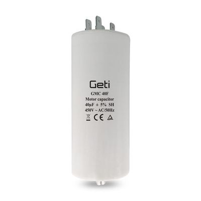 Kondenzátor rozběhový motorový 40uF 450V GETI GMC 40F