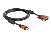 Kabel adaptéru - jeden spoj - HDMI s piny (male) do DVI-D s piny (male) - 1.8 m