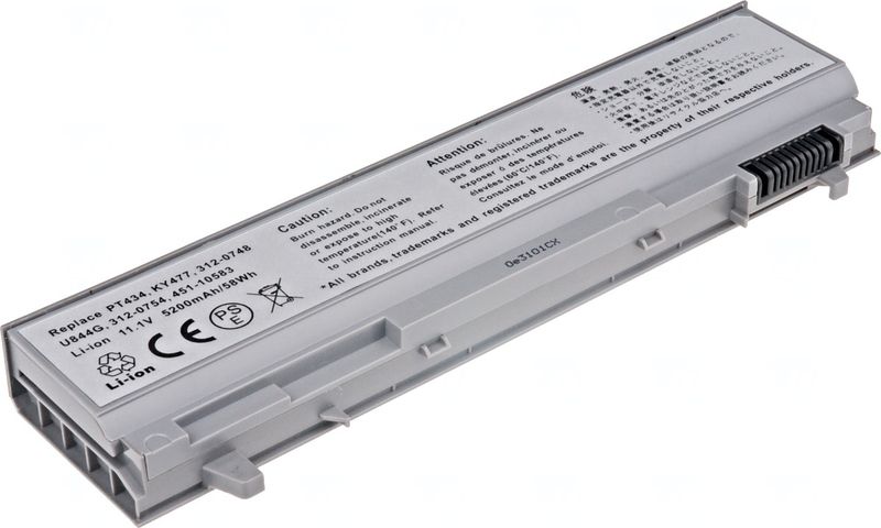 Baterie T6 Power pro Dell Latitude E6400, E6410, E6500, E6510, Precision M4400, 5200mAh, 58Wh, 6cell